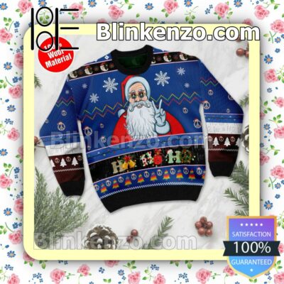 Ho Ho Ho Hippie Santa Claus Holiday Christmas Sweatshirts