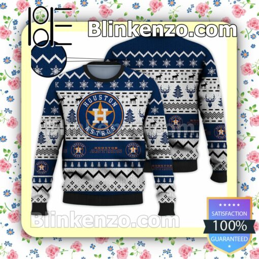 Houston Astros MLB Ugly Sweater Christmas Funny