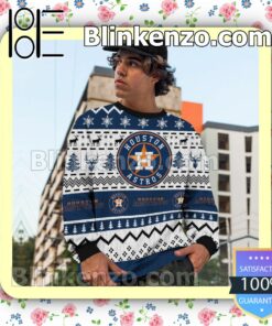 Houston Astros MLB Ugly Sweater Christmas Funny c