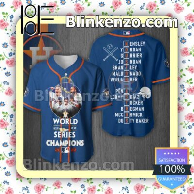 Houston Astros World Series Champions 2022 Blue Nike Men Shirts
