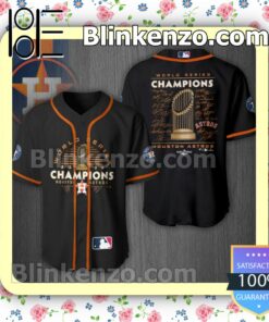 Houston Astros World Series Champions 2022 Team Signatures Black Nike Men Shirts