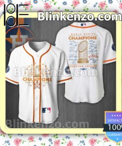 Houston Astros World Series Champions 2022 Team Signatures White Nike Men Shirts