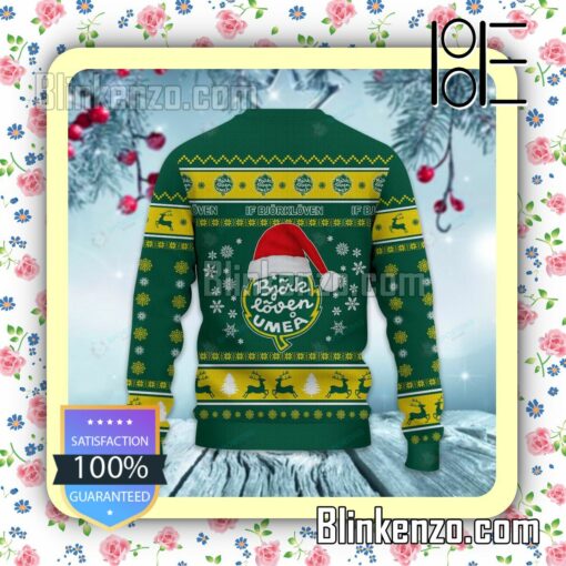 IF Björklöven Logo Holiday Hat Xmas Sweatshirts b