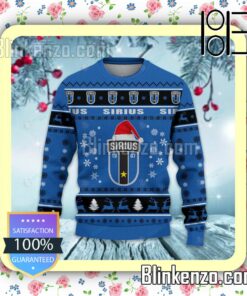 IK Sirius Fotboll Logo Holiday Hat Xmas Sweatshirts a