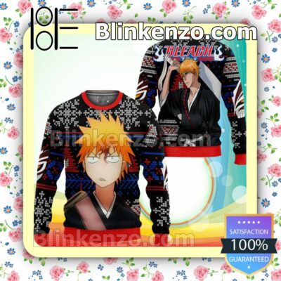 Ichigo Kurosaki Anime Bleach Knitted Christmas Jumper