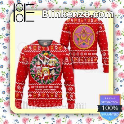 In The Name Of The Moon Sailor Moon Anime Holiday Christmas Sweatshirts