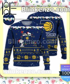 Indiana Pacers Snoopy Christmas NBA Sweatshirts