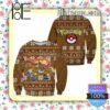 Infernape Pokemon Anime Knitted Christmas Jumper