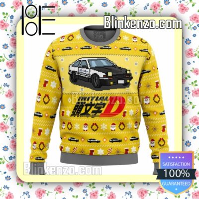 Initial D Classic Toyota Car Knitted Christmas Jumper