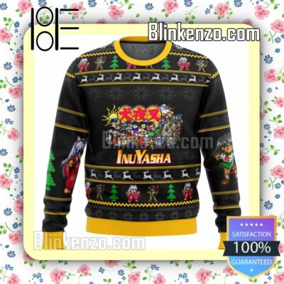 Inuyasha Sprites Manga Anime Christmas Jumper