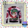 It'S The Most Wonderful Time Of The Year Bulldog Tie Dye Knitted Christmas Jumper