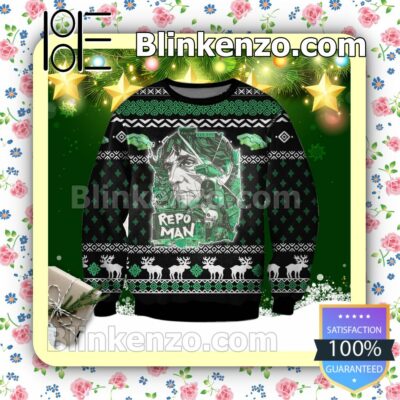 J. Frank Parnell Repo Man Poster Holiday Christmas Sweatshirts