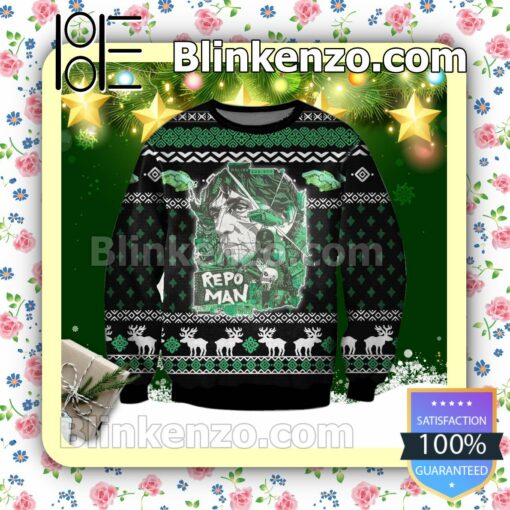 J. Frank Parnell Repo Man Poster Holiday Christmas Sweatshirts