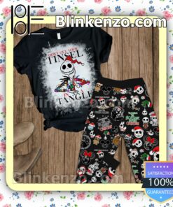 Jack Skellington Don't Get Your Tinsel In A Tangle Pajama Sleep Sets