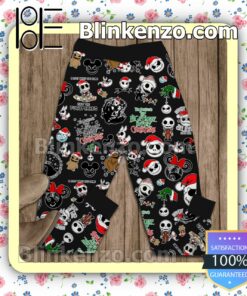 Jack Skellington Don't Get Your Tinsel In A Tangle Pajama Sleep Sets b