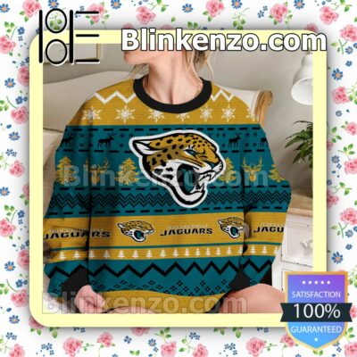 Jacksonville Jaguars NFL Ugly Sweater Christmas Funny b