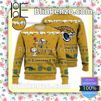 Jacksonville Jaguars Snoopy Christmas NFL Sweatshirts