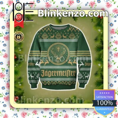 Jagermeister Forest Green Holiday Christmas Sweatshirts