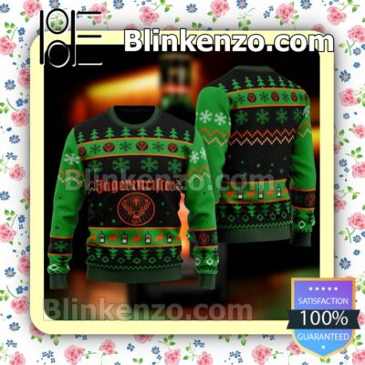 Jagermeister Liqueur Wine Holiday Christmas Sweatshirts