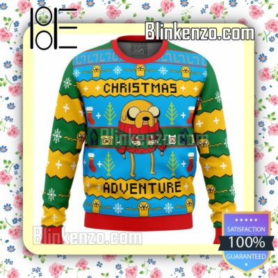 Jake The Dog Christmas Adventure Time Knitted Christmas Jumper