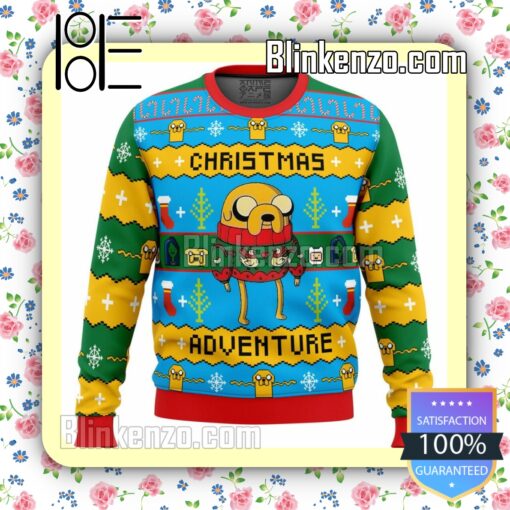 Jake The Dog Christmas Adventure Time Knitted Christmas Jumper