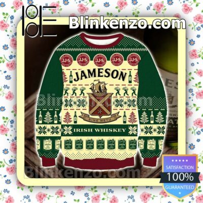 Jameson Irish Whiskey Alcohol Holiday Christmas Sweatshirts