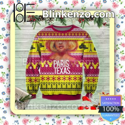 Jane Henderson Paris, Texas Poster Holiday Christmas Sweatshirts