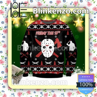 Jason Voorhees Friday The 13th Horror Movie Holiday Christmas Sweatshirts