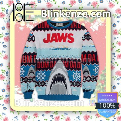 Jaws Da Dum Horror Movie Anchor Christmas Jumpers