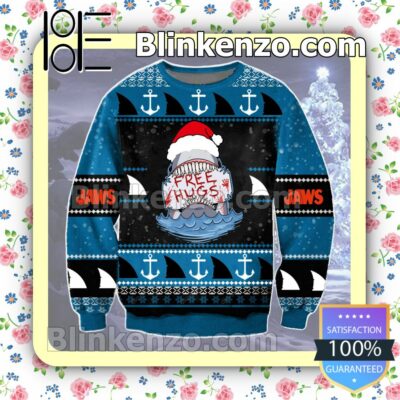 Jaws Free Hug Horror Movie Christmas Jumpers