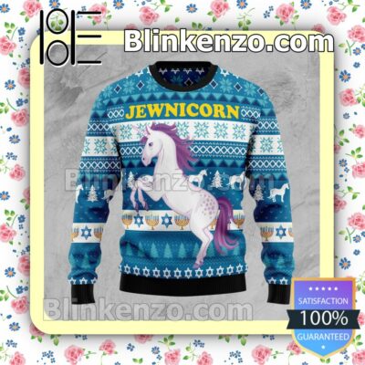 Jewinicorn Christmas Holiday Christmas Sweatshirts