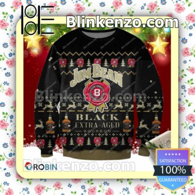 Jim Beam Black Extra Aged Bourbon Holiday Christmas Sweatshirts