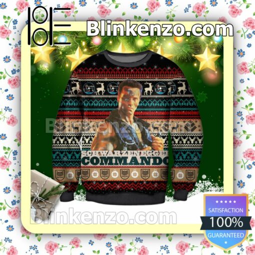 John Matrix Commando Holiday Christmas Sweatshirts