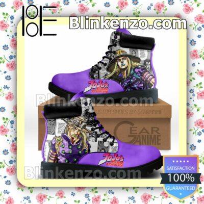 Jojo's Bizarre Adventure Gyro Zeppeli Timberland Boots Men