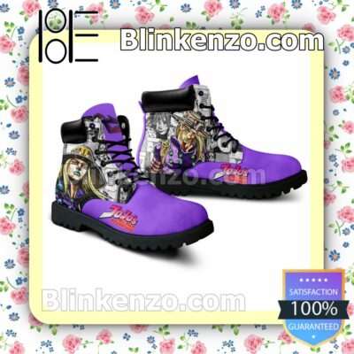 Jojo's Bizarre Adventure Gyro Zeppeli Timberland Boots Men a