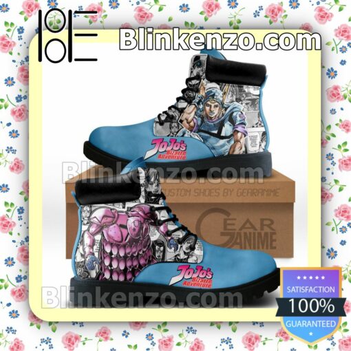 Jojo's Bizarre Adventure Johnny Joestar Timberland Boots Men