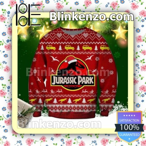 Jurassic Park Holiday Christmas Sweatshirts