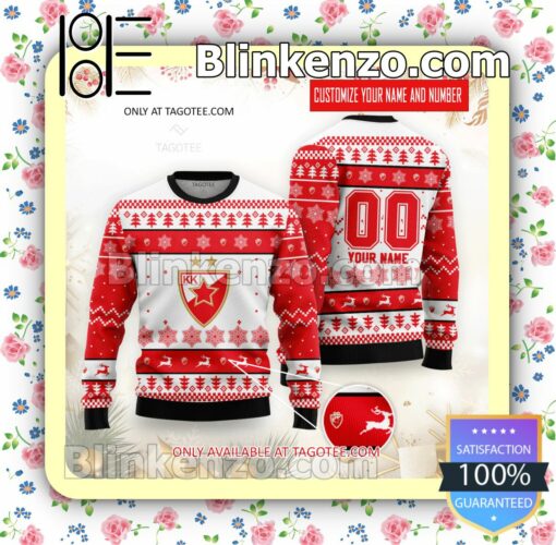 KK Crvena zvezda Basketball Holiday Christmas Sweatshirts