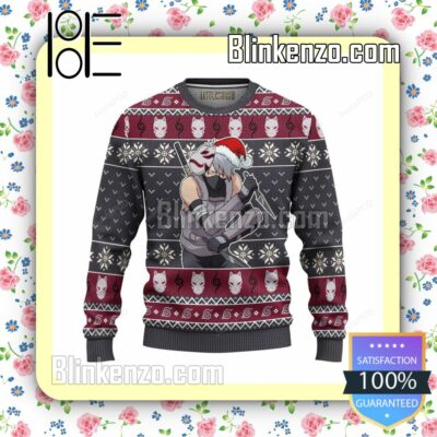 Kakashi Anbu Naruto Knitted Christmas Jumper