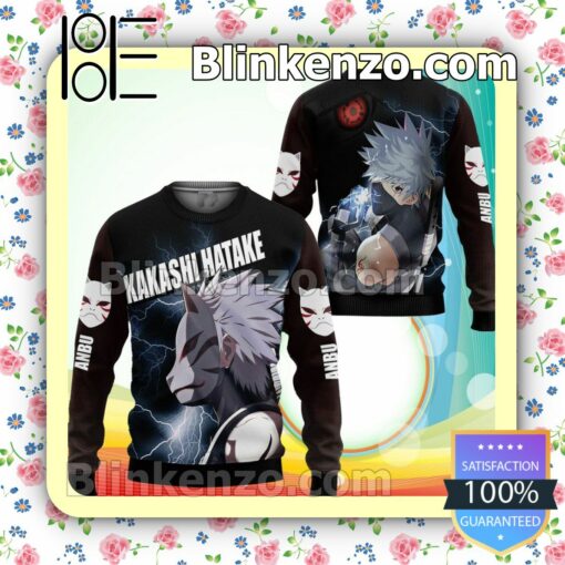 Kakashi Hakate Naruto Manga Anime Holiday Christmas Sweatshirts