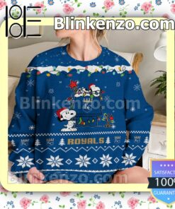 Kansas City Royals Snoopy Christmas MLB Sweatshirts b