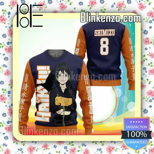 Karasuno Kiyoko Shimizu Haikyuu Anime Knitted Christmas Jumper