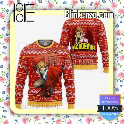 Keigo Takami Hawks My Hero Academia Knitted Christmas Jumper