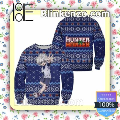 Killua Hunter X Hunter Manga Anime Holiday Christmas Sweatshirts