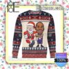 Kobe Bryant Los Angeles Lakers And Santa Claus Knitted Christmas Jumper