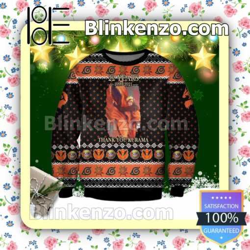 Kurama Naruto 22 Years Holiday Christmas Sweatshirts