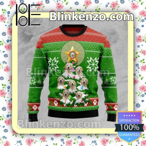 Labrador Retriever Puppy Pine Tree Holiday Christmas Sweatshirts