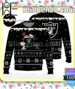 Las Vegas Raiders Snoopy Christmas NFL Sweatshirts