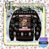 Leatherface Horror Movie Don't Mess Snowflake Christmas Jumpers
