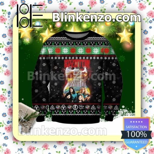 Led Zeppelin Rock Band Holiday Christmas Sweatshirts